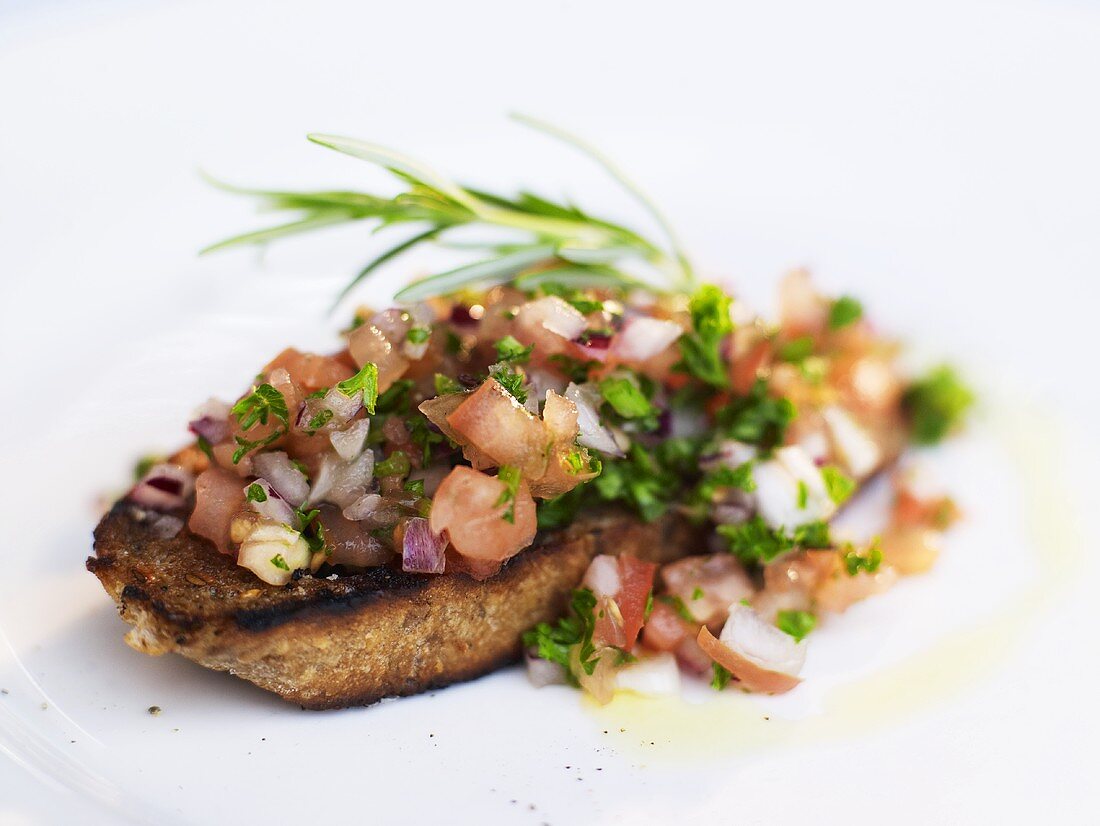 Bruschetta with herbs