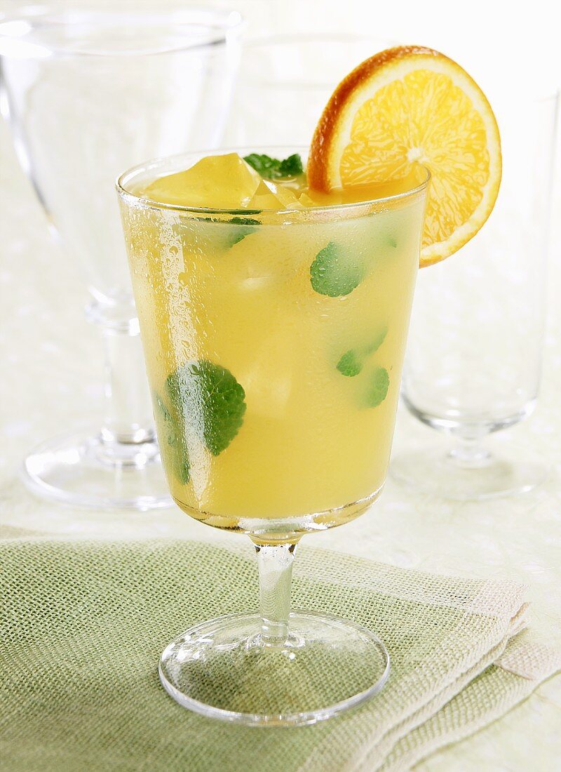 Mint Orange Cooler im Glas