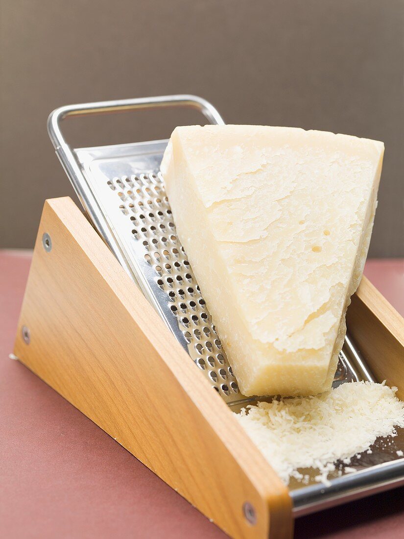 Parmesan on cheese grater