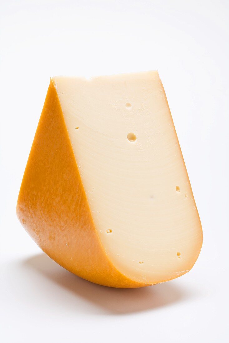 A piece of Edam cheese