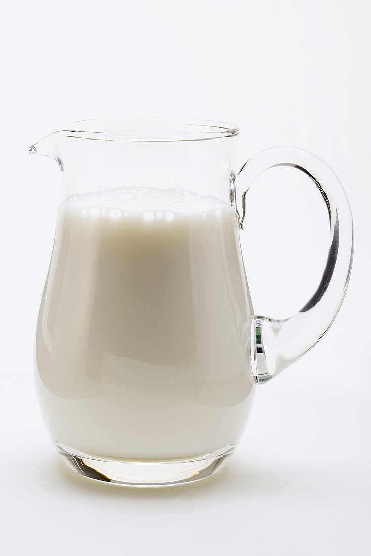 Milch im Glaskrug
