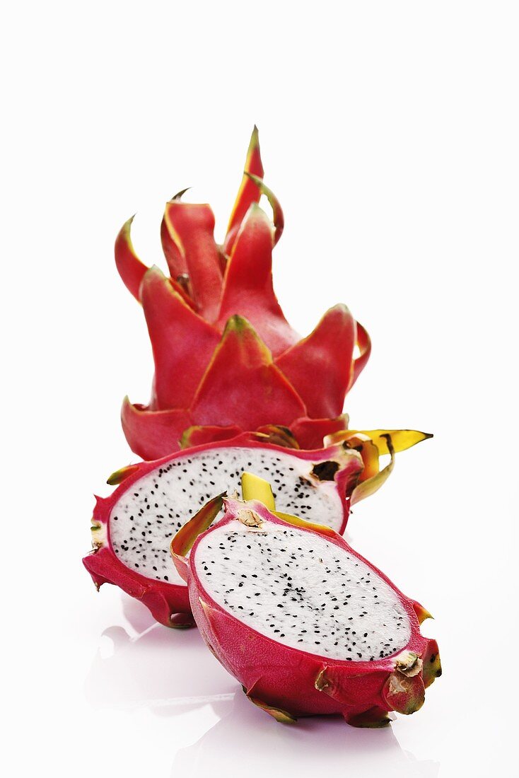 Pitahaya, halbiert