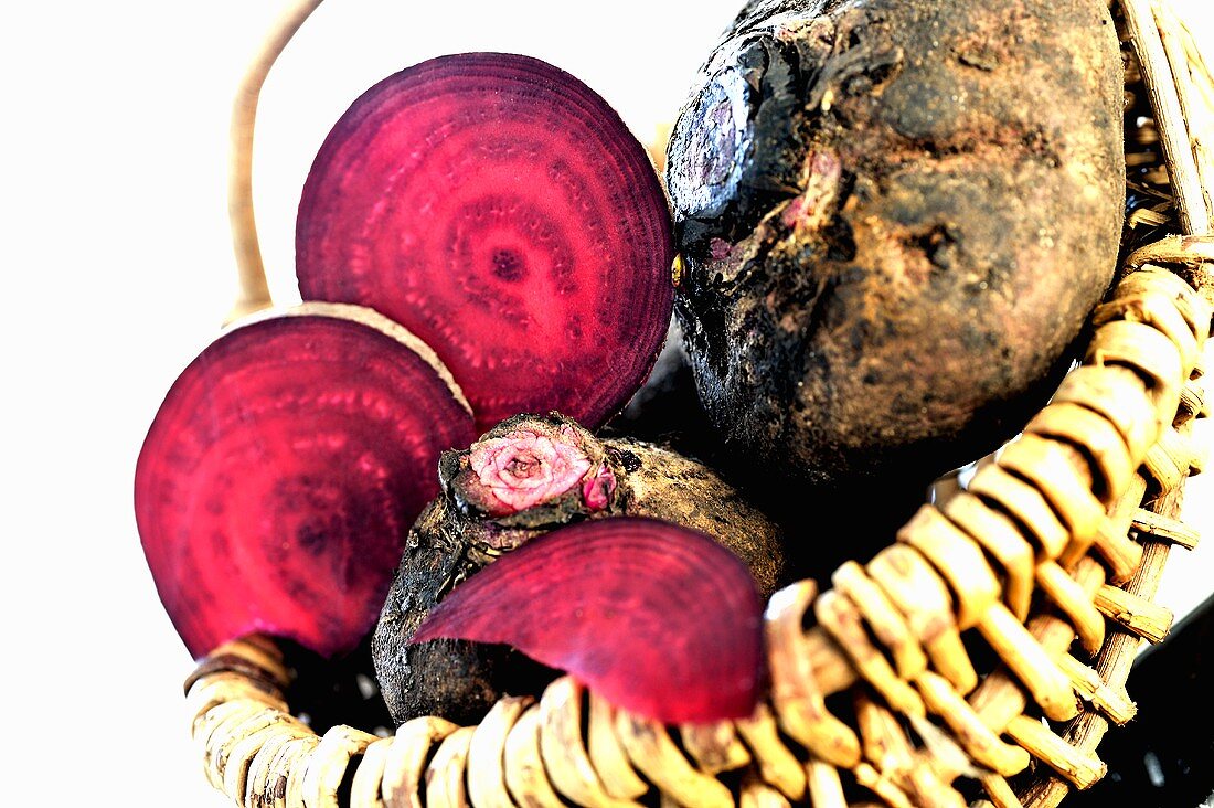 Beetroot in basket