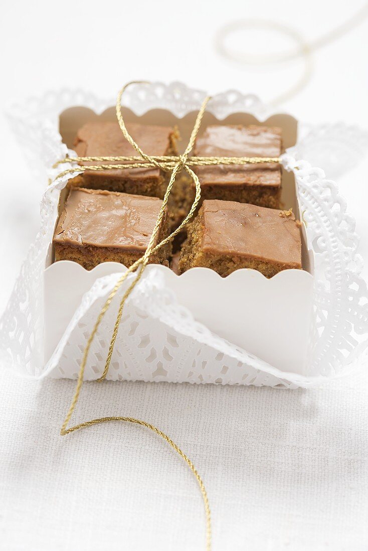 Chocolate squares to give as a gift (Christmas)