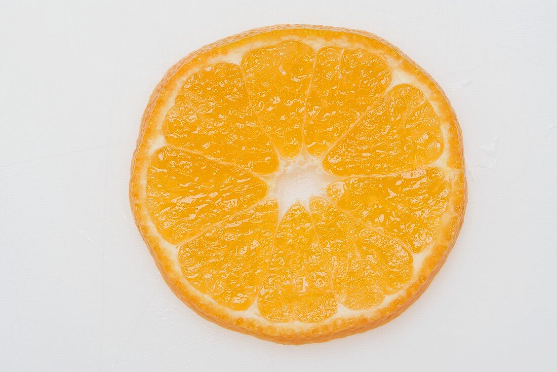 A slice of clementine (overhead view)