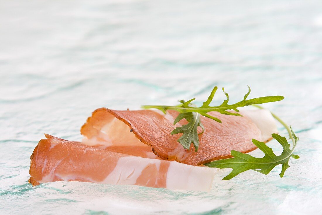 Parma ham with rocket