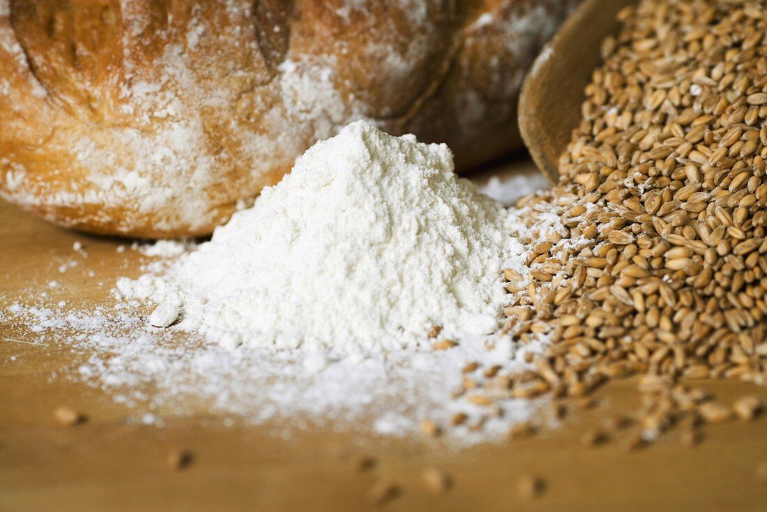 Bread, cereal grains and flour