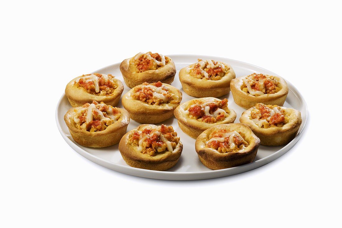 Platter of Pizza Cups