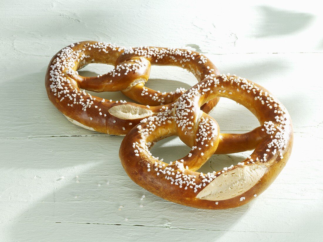 Two pretzels