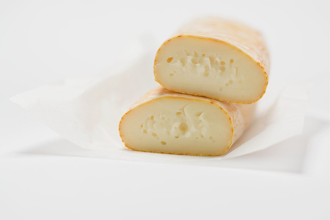 Cow's milk cheese on paper