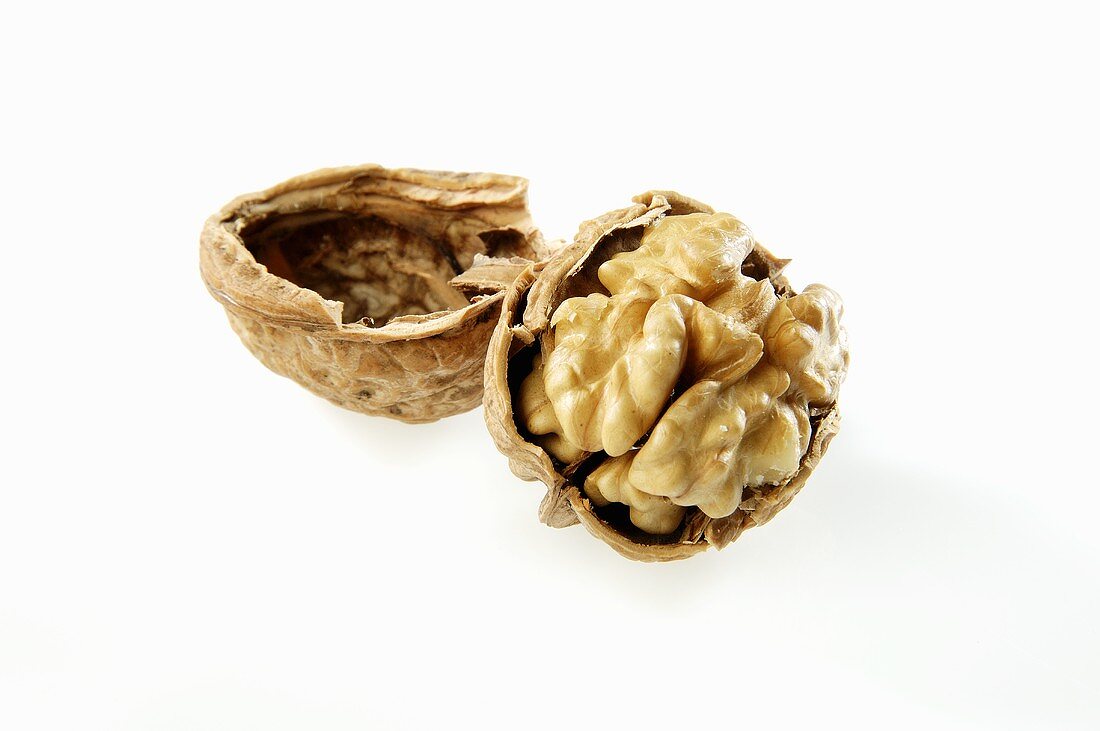 Opened walnut