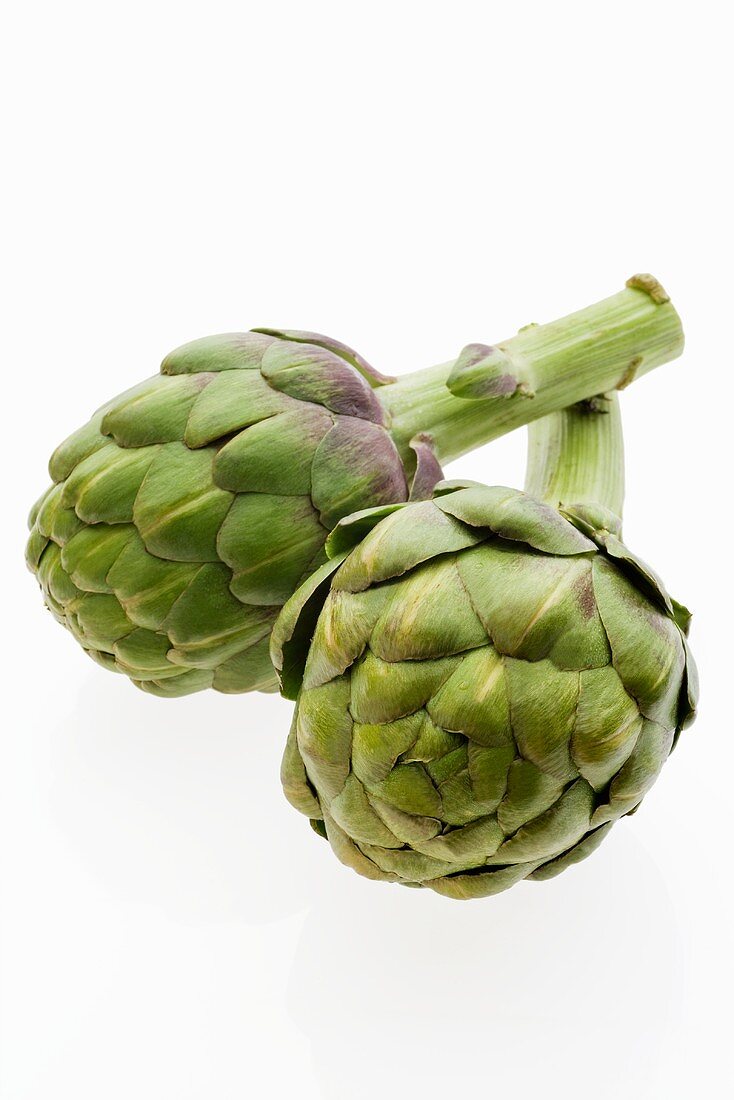 Two artichokes