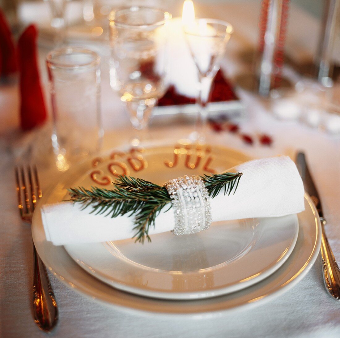 Christmas place-setting (Sweden)