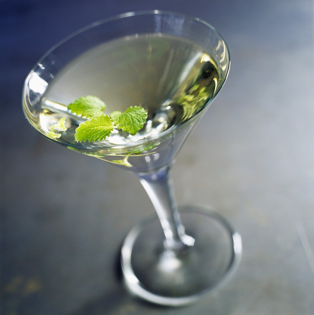 Martini with lemon balm