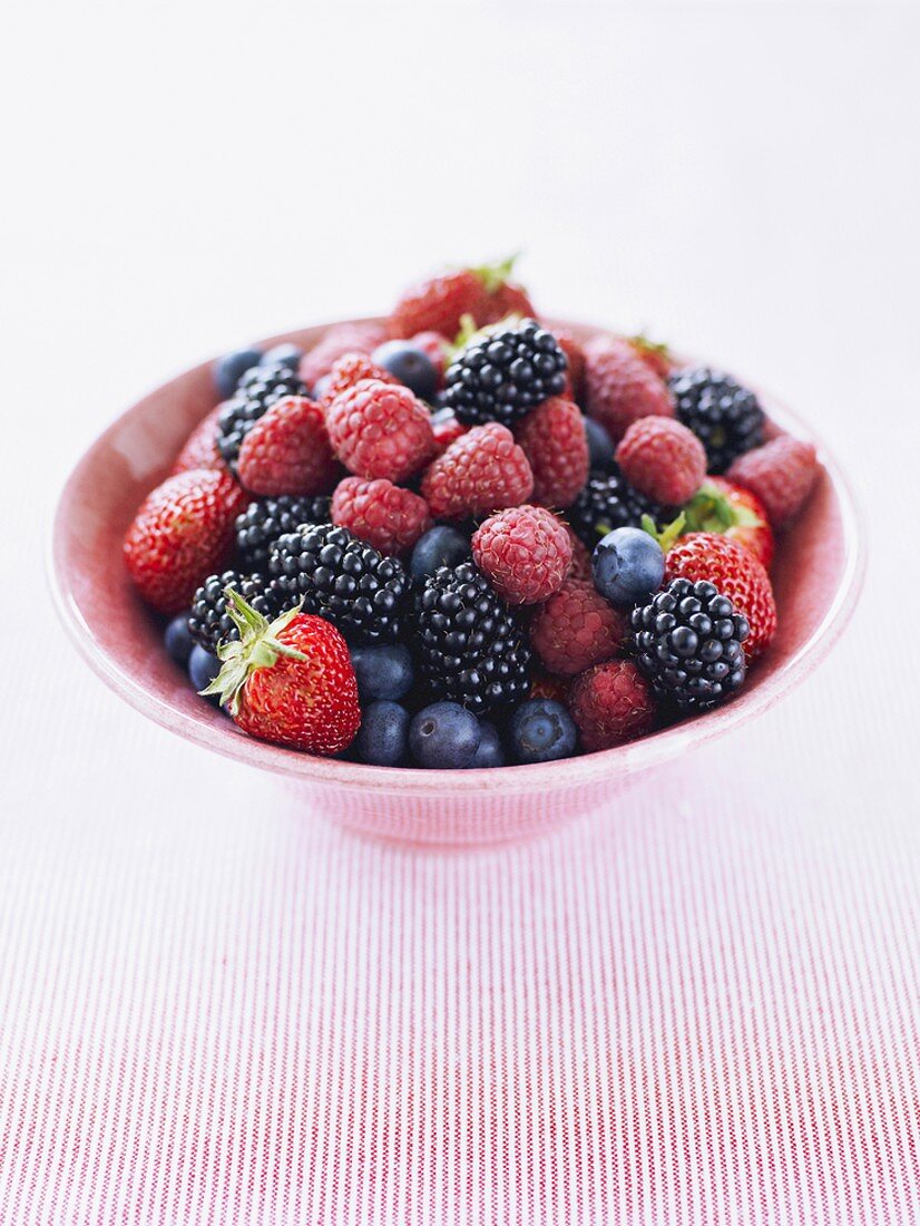 Assorted berries in bowl