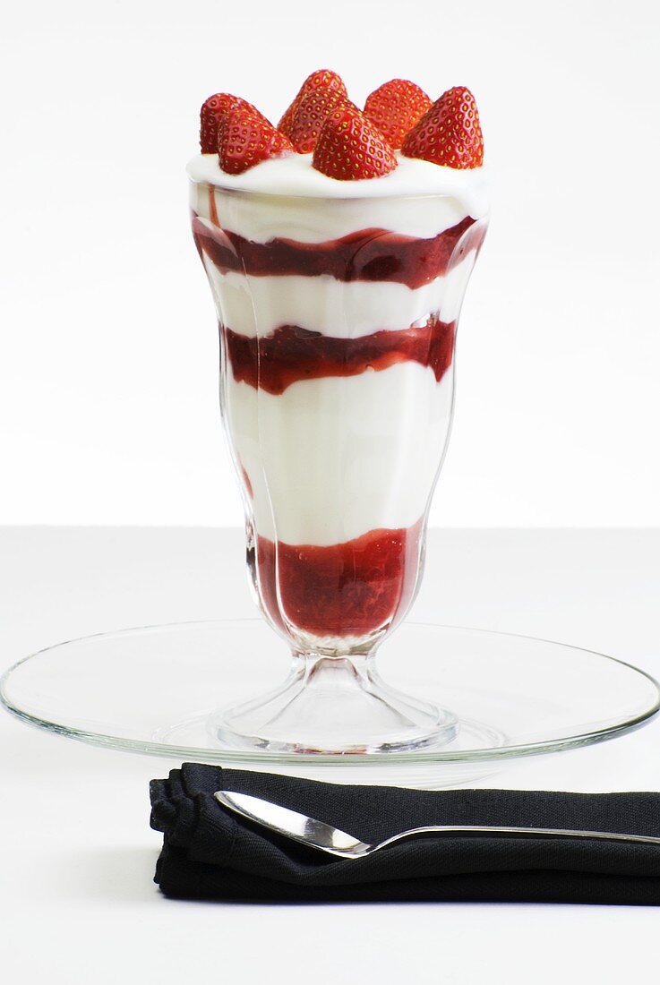 Erdbeerparfait