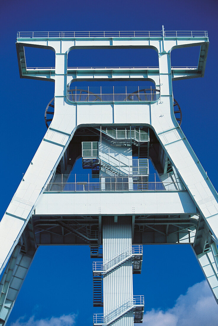 Deutsches Bergbau-Museum in Essen - Metallkonstruktion mit Treppen