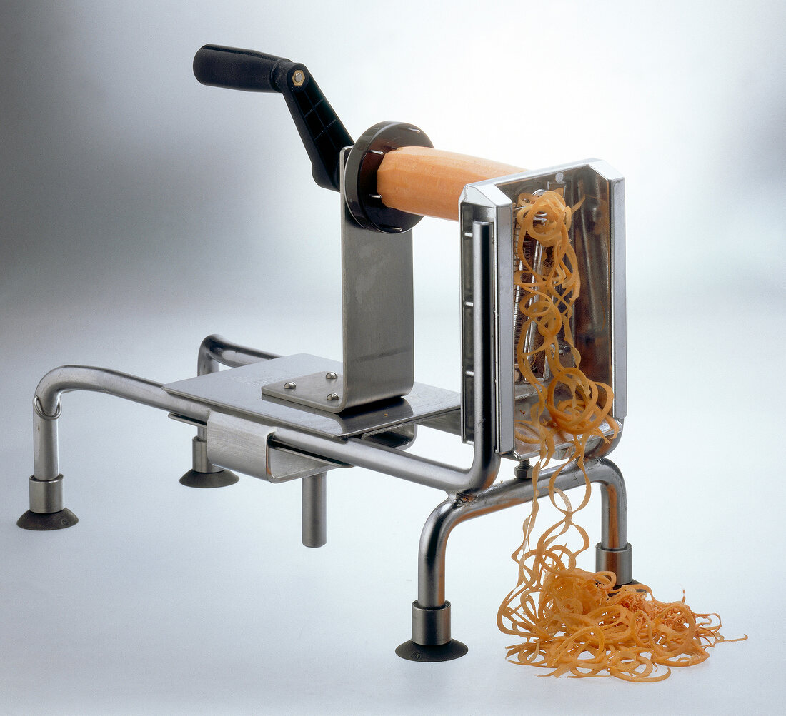 Close-up of vegetable slicer - le rouet