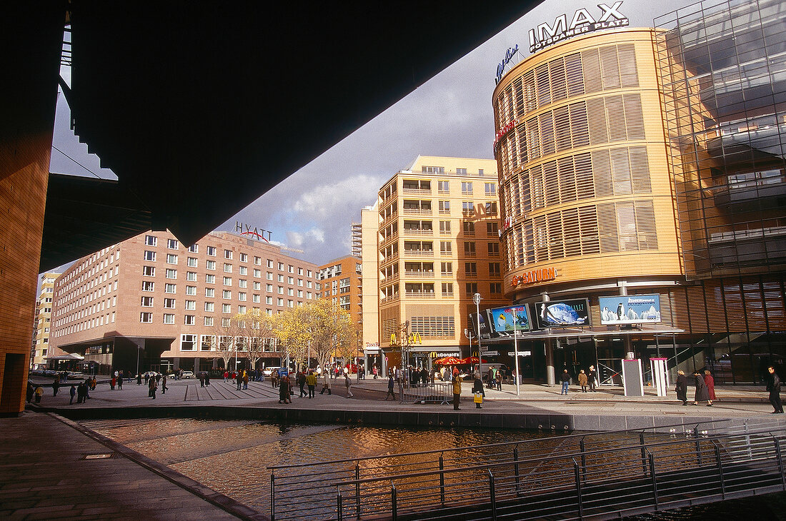 The Marlene-Dietrich-Platz at Daimler City in Berlin, Germany