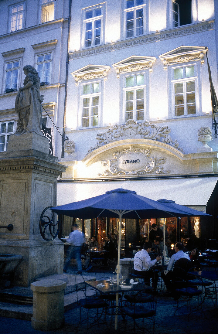 Cyrano restaurant in city palace at Budapest, Hungary