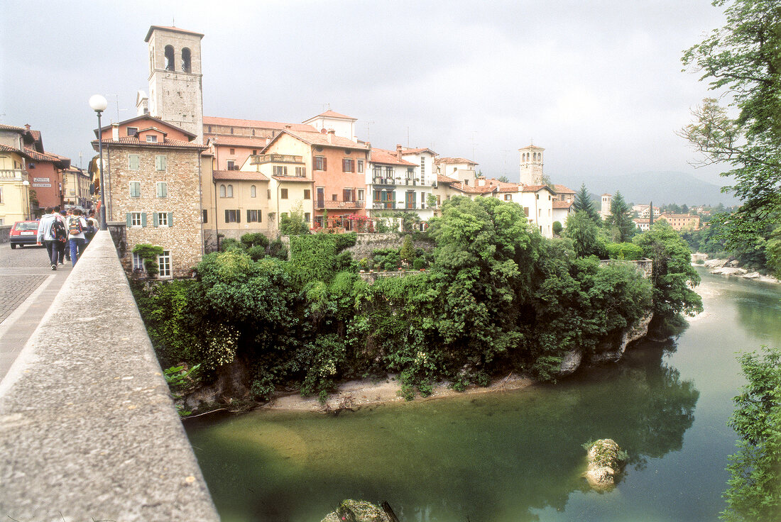 View of Friuli Cividale and river Natisone