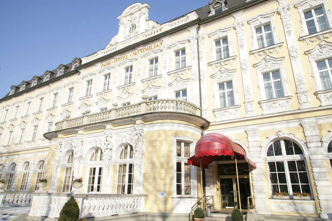 Exterior of hotel, Germany