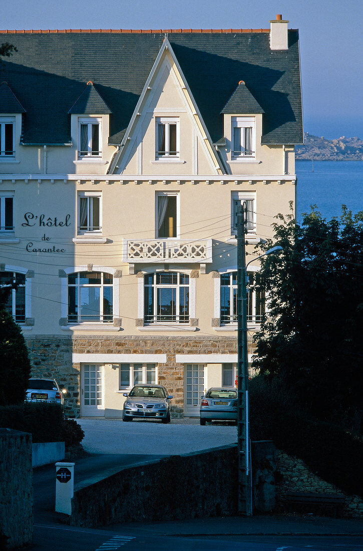 View of Hotel de Carantec in Morlaix, Brittany, France