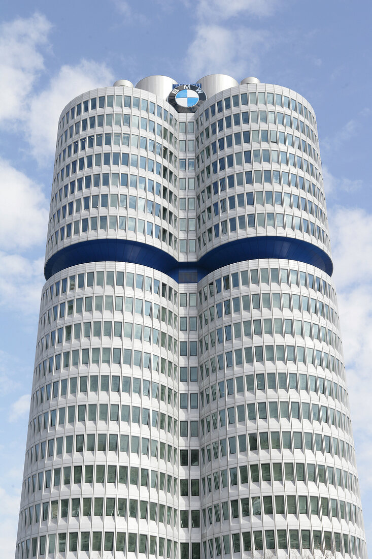 View of BMW Headquarters in Munich, Germany