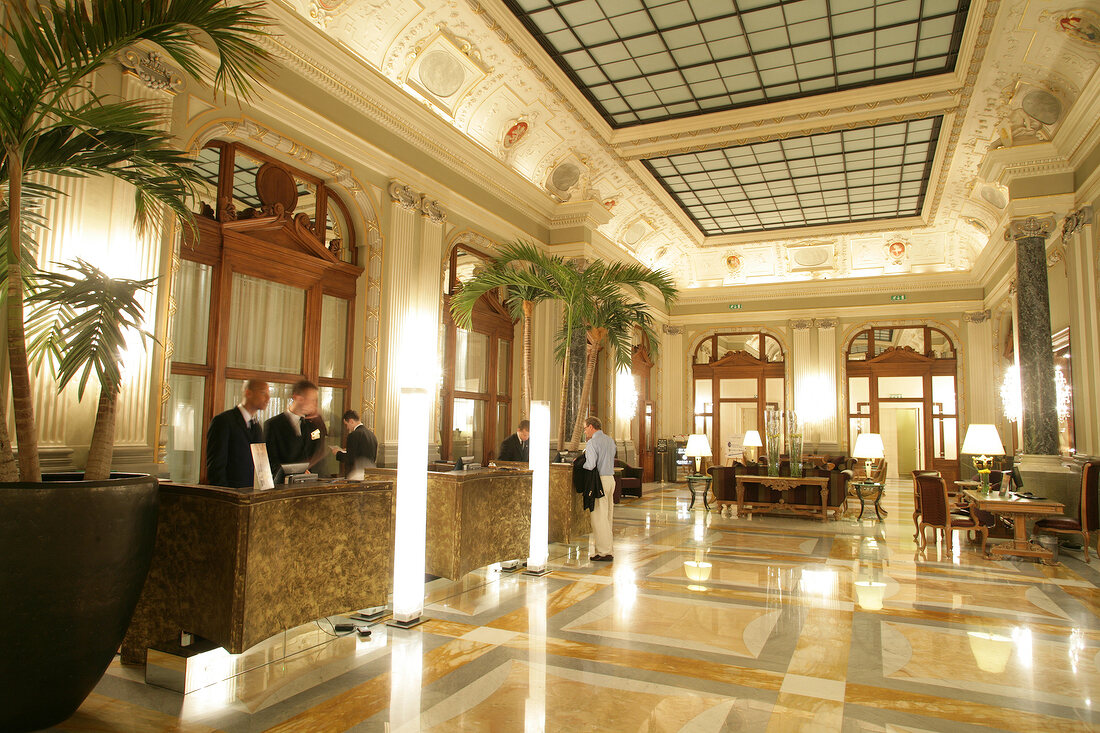 Reception of hotel, Czech Republic