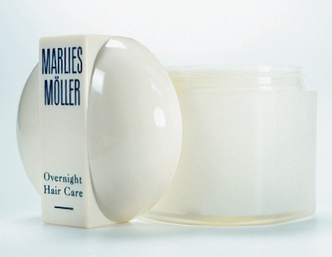 Haar-Maske in weißer Dose von Marlies Möller.