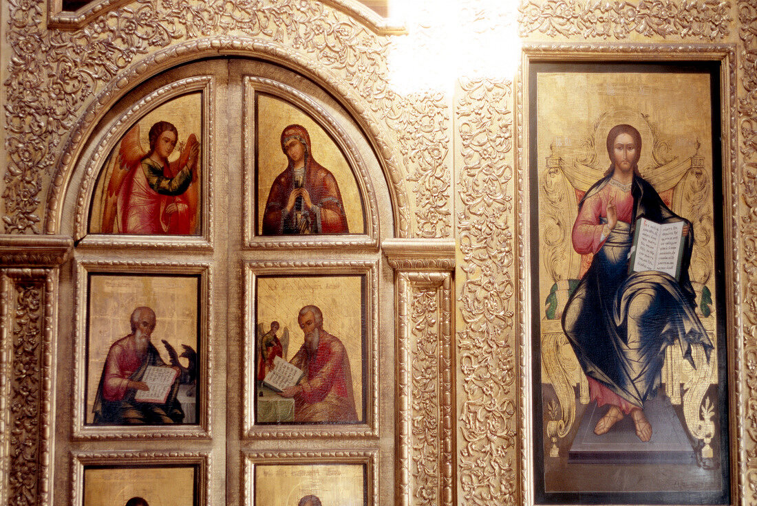 Moskau Basilius-Kathedrale von innen Bilder, Gemälde