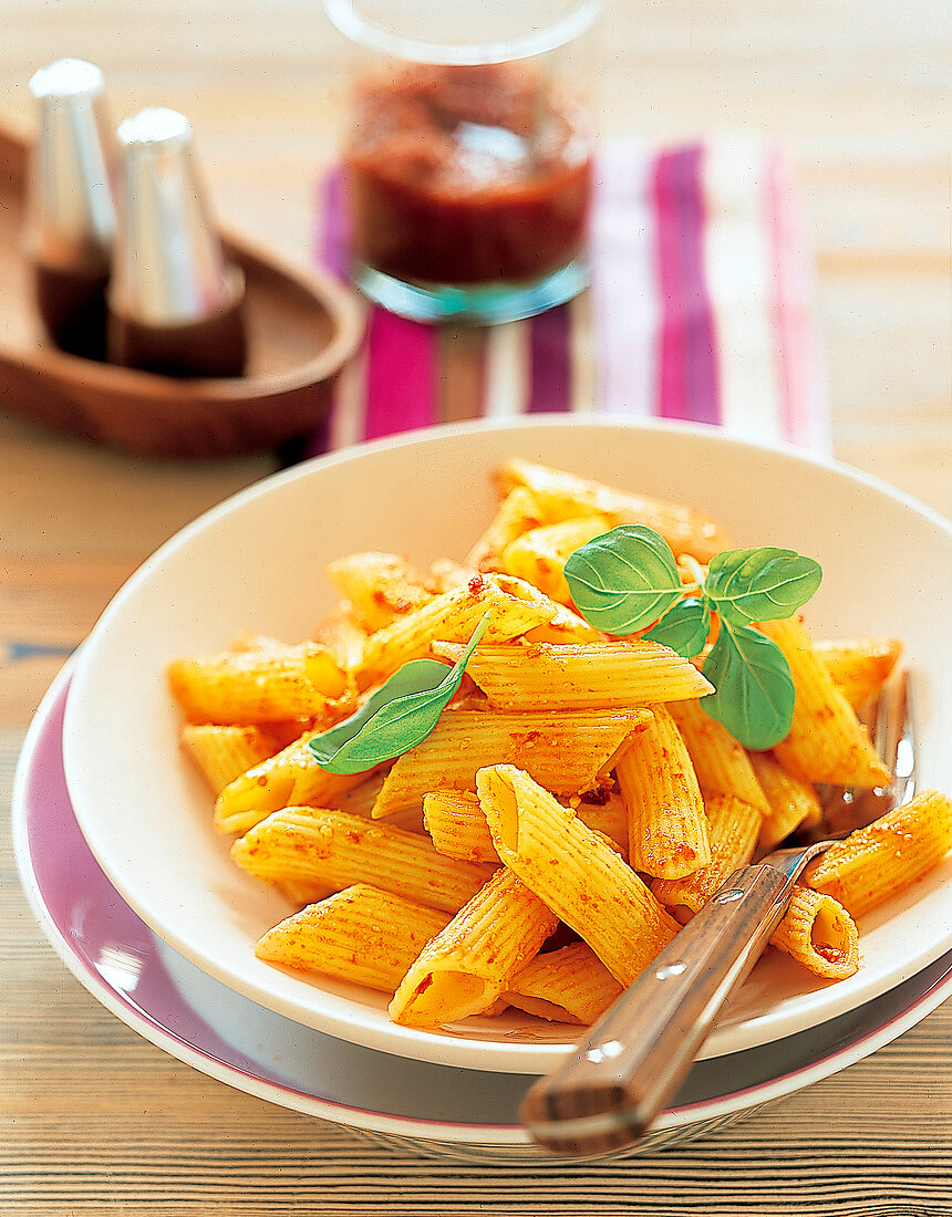 Penne mit Pesto rosso 