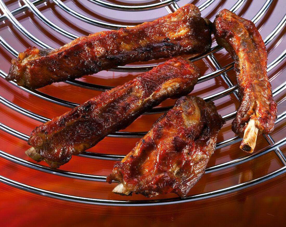 Spareribs vom Grill. 