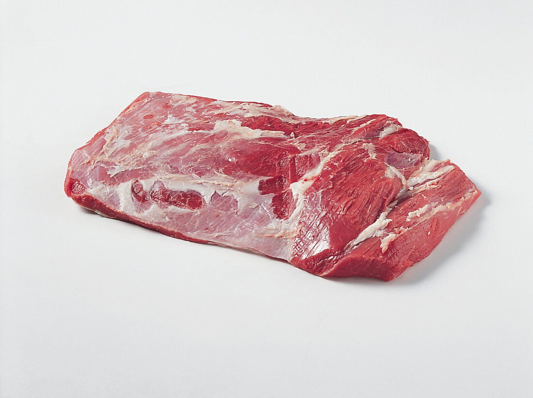 Beef.   Stück Fleisch, Deckel der Oberschale, Freisteller