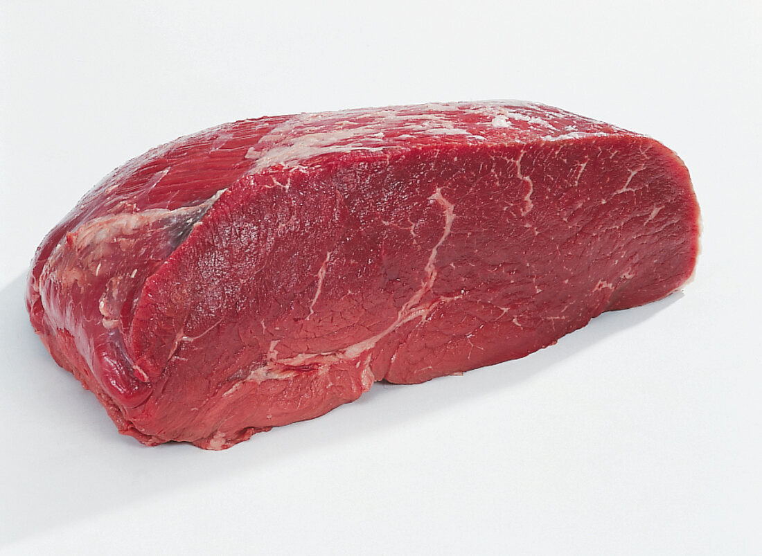 Beef.   Stück Fleisch, Oberschale ohne Deckel, Freisteller