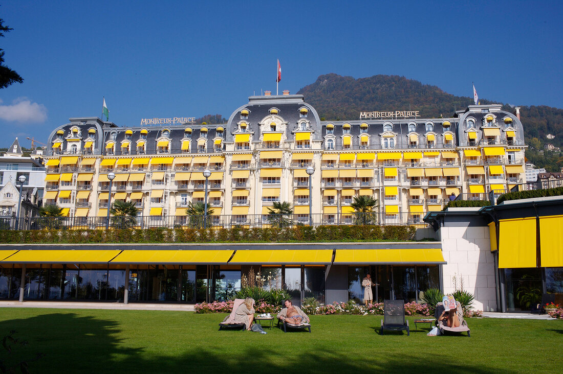 Hotel Palace in Montreux in der Schweiz.