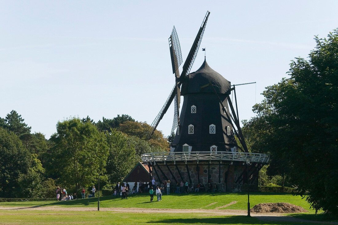 Windmühle im Kungsparken in Schweden , Malmö.