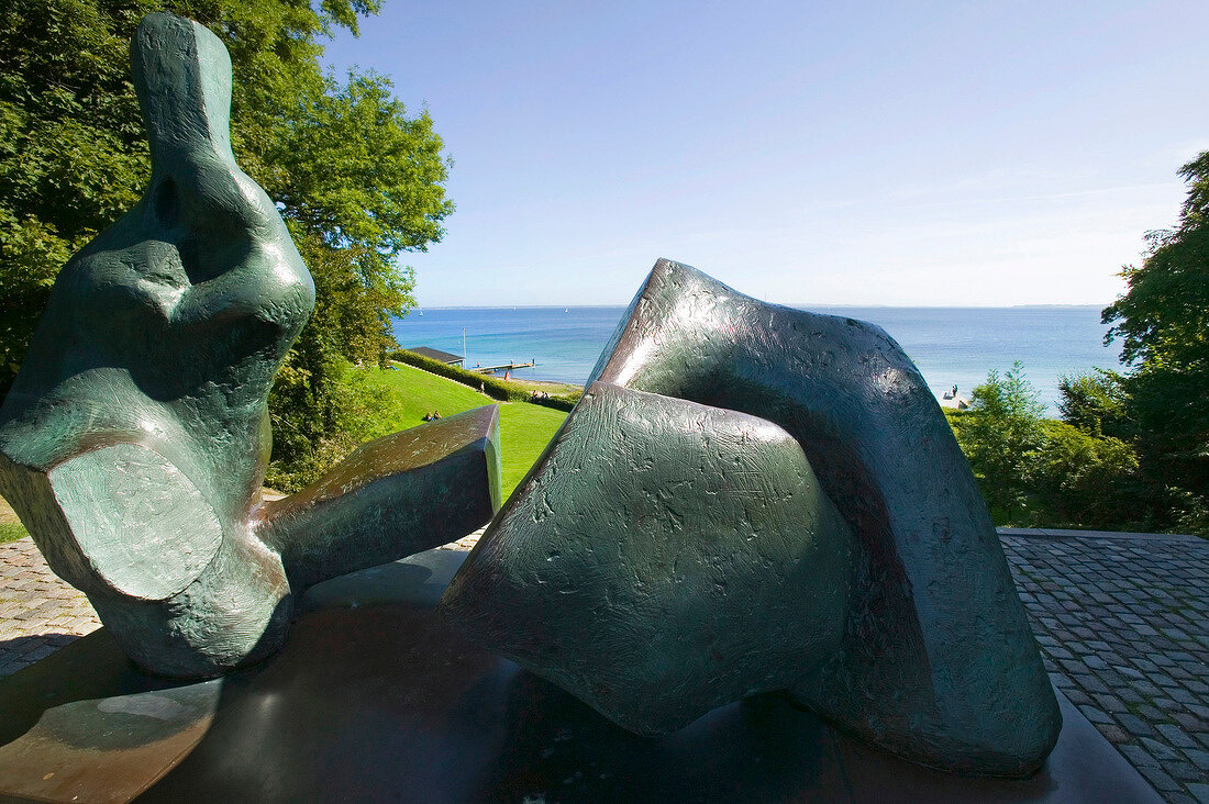 Sculpture in park of the Louisiana Museum of Modern Art, Oresund, Humlebaek, Denmark