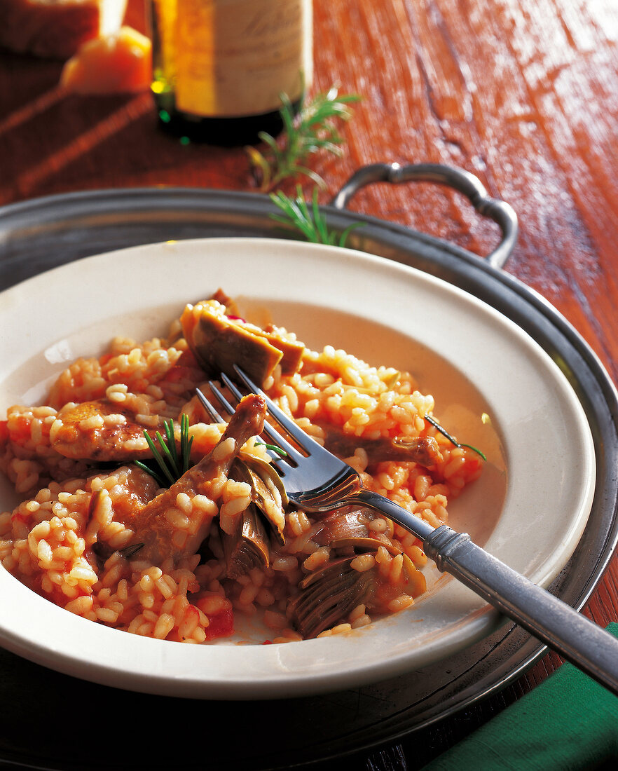 Wild aus aller Welt, Wachtelrisotto mit Artischoken