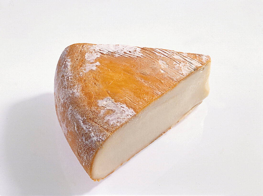 Buch vom Käse, Stück Käse, gel be Rinde, Belgien, "Plateau d'Herve"