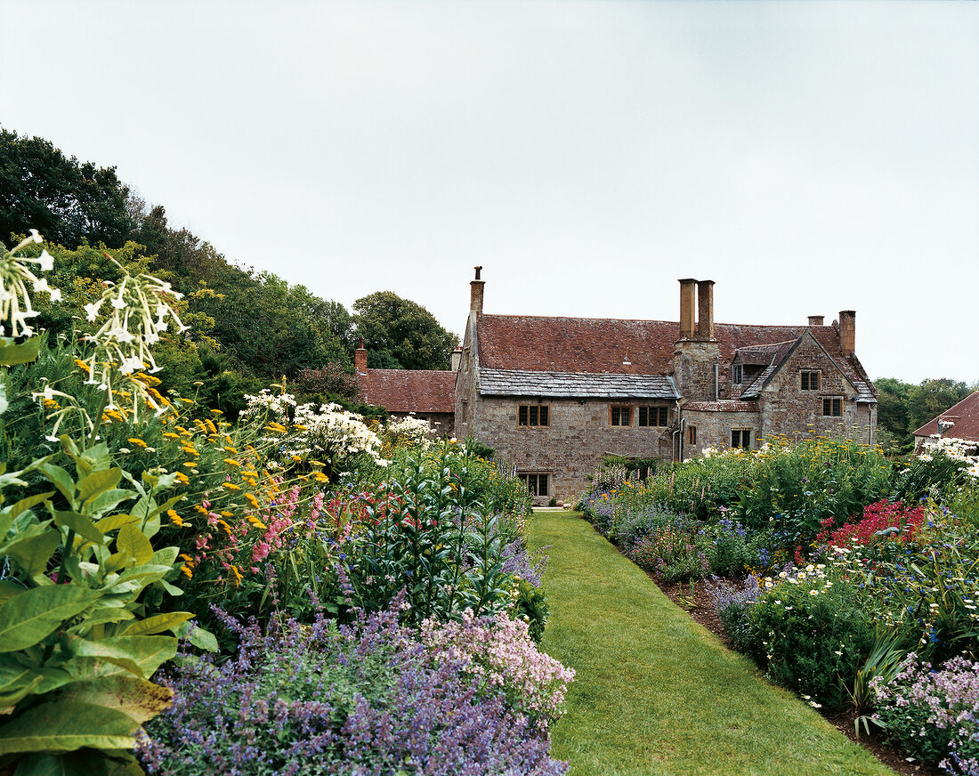 Garten und Herrenhaus Isle of Wight. 