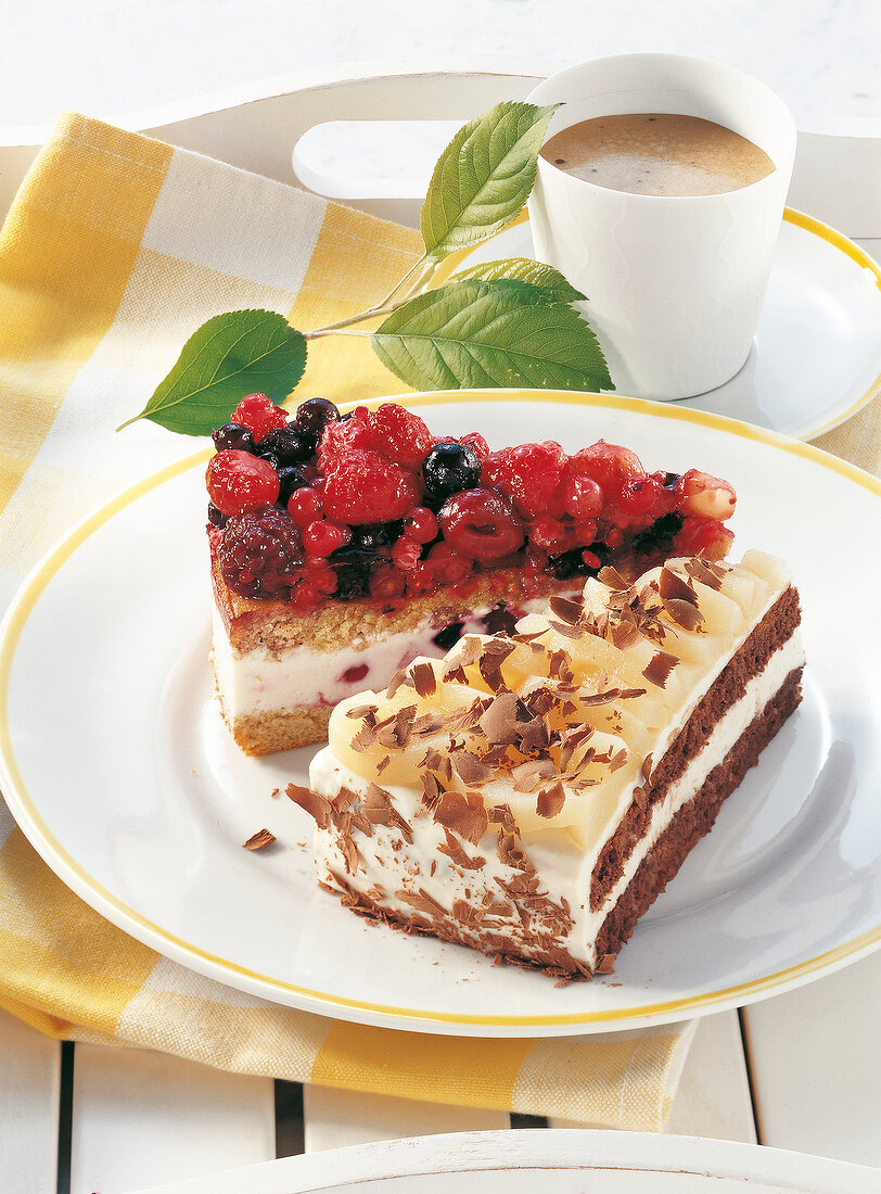 GLYX-Backen, Joghurt-Torte mit Beeren, Birnen-Schokoladen-Torte