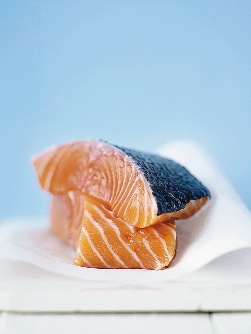 Fresh salmon (close-up)