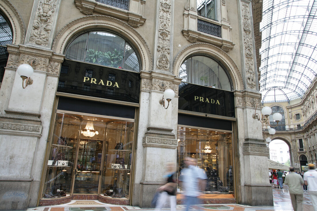 Prada Geschäft Geschaeft in Mailand