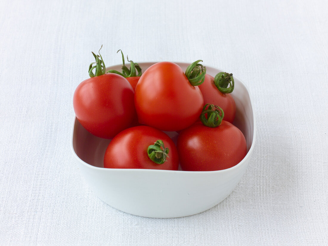 Ruth red tomatoes in bowl