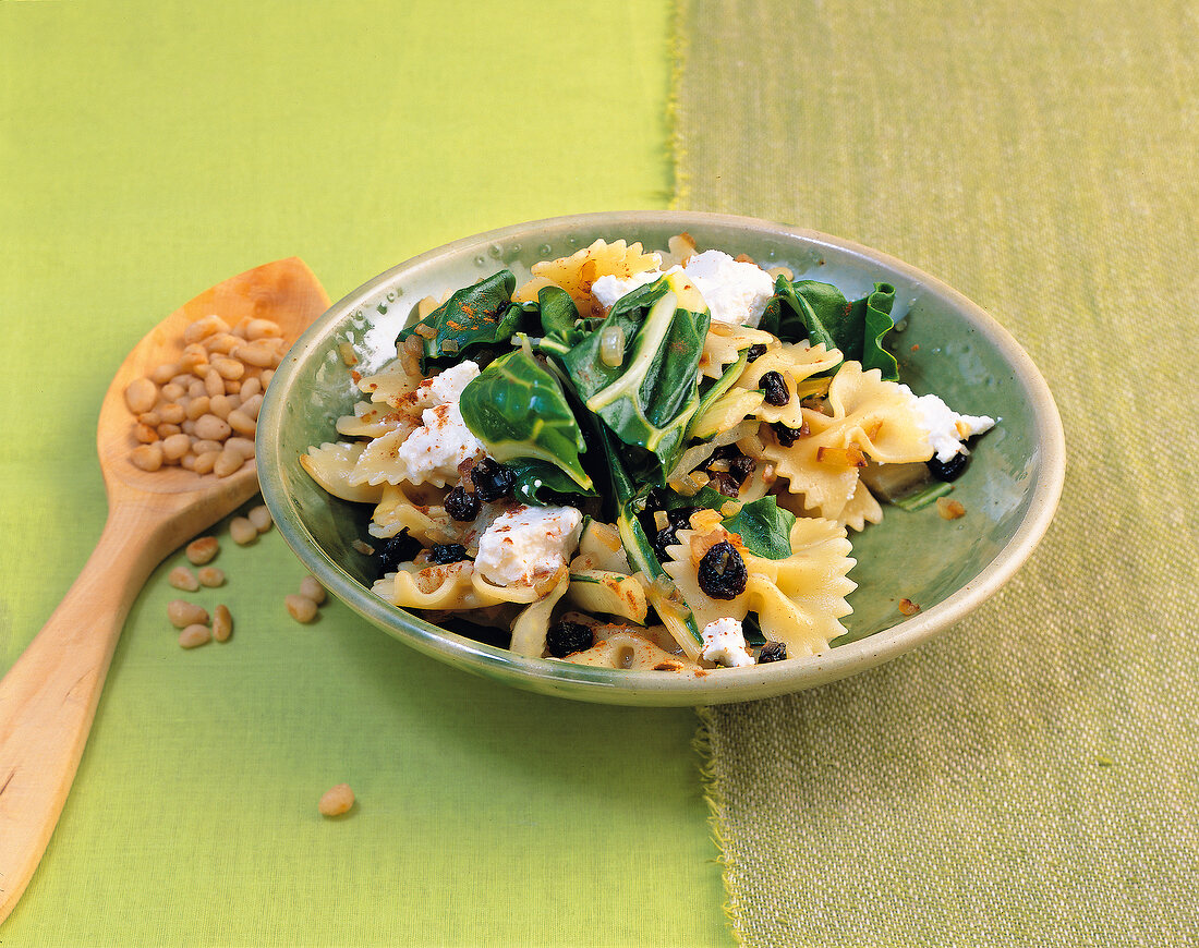 Vegetarisch, Mangoldpasta mit Ricotta