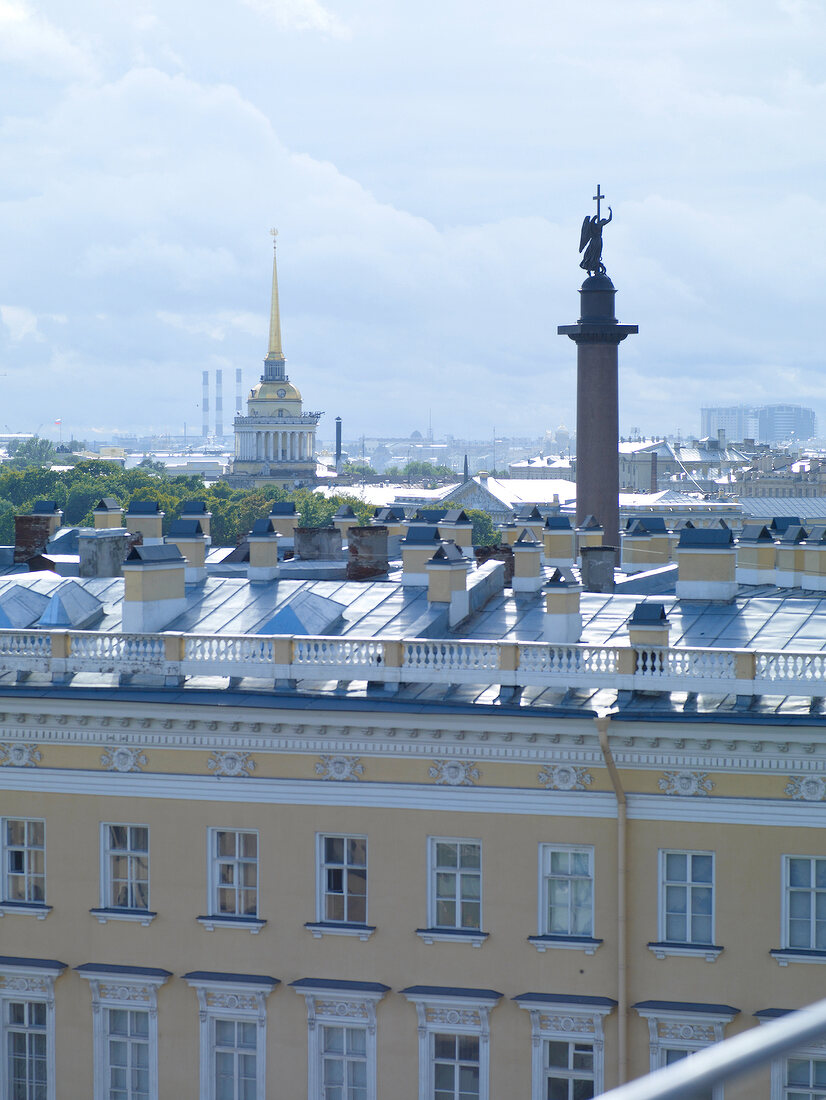 Kempinski-Hotel in St. Petersburg, Blick über die Stadt.