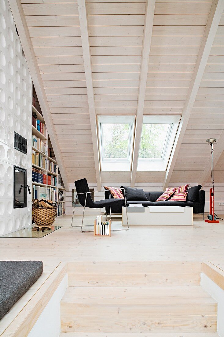 Attic living room