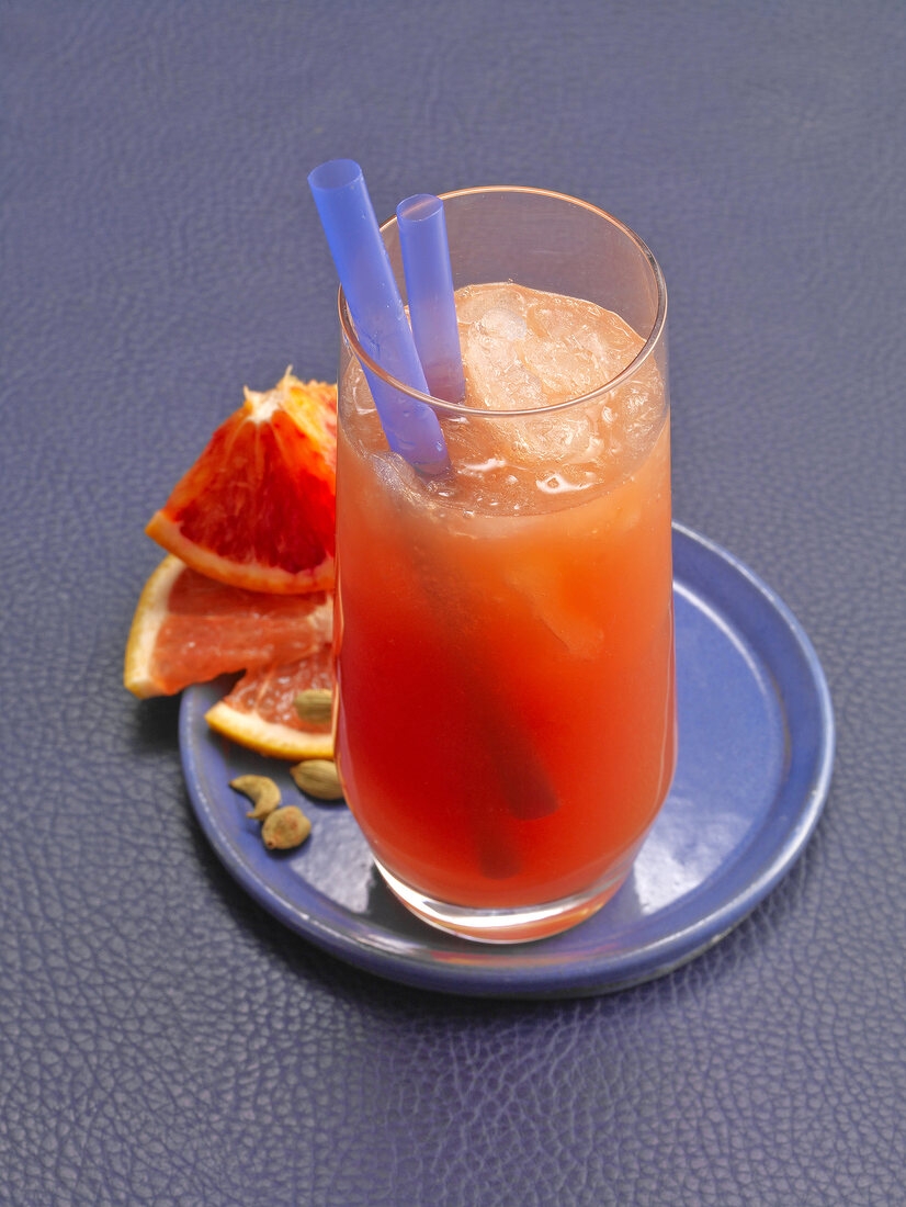 Sommerdrinks, Grapefruit- Rosauro im Longdrinkglas