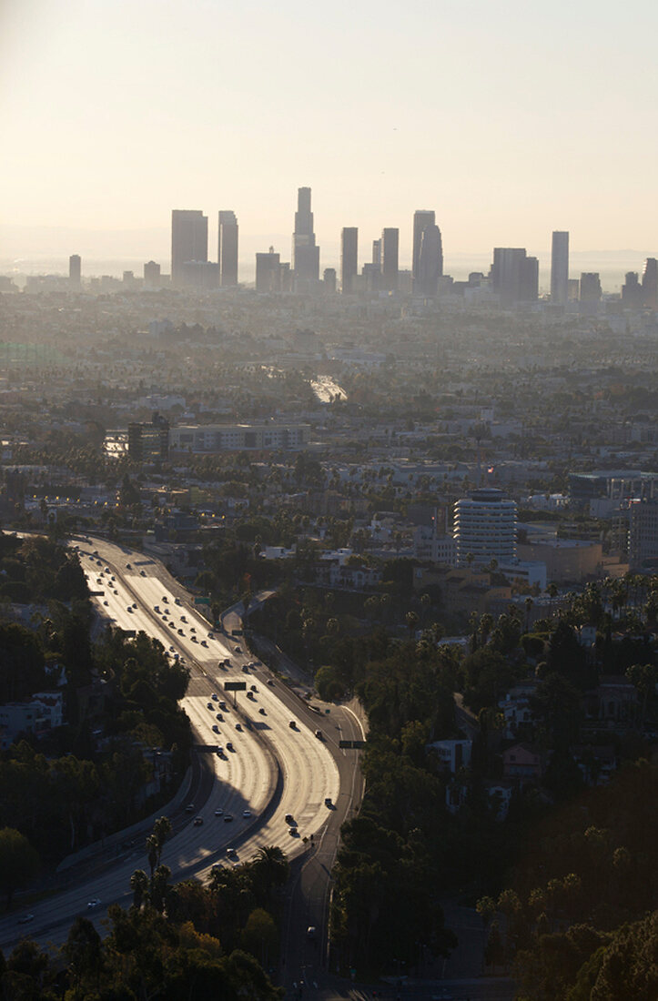 Blick über Los Angeles, Highway. X 